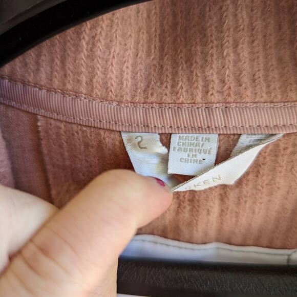 Sosken Studios Bella Knit Duster Cardigan Sweater Oversize Rose Pink Medium Top - Picture 7 of 10